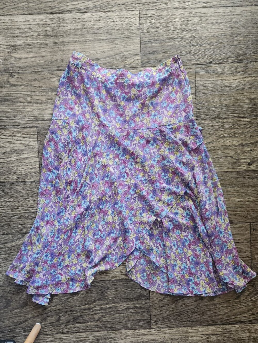 Y2K Floral Asymmetrical Cottagecore Romantic Midi Skirt
